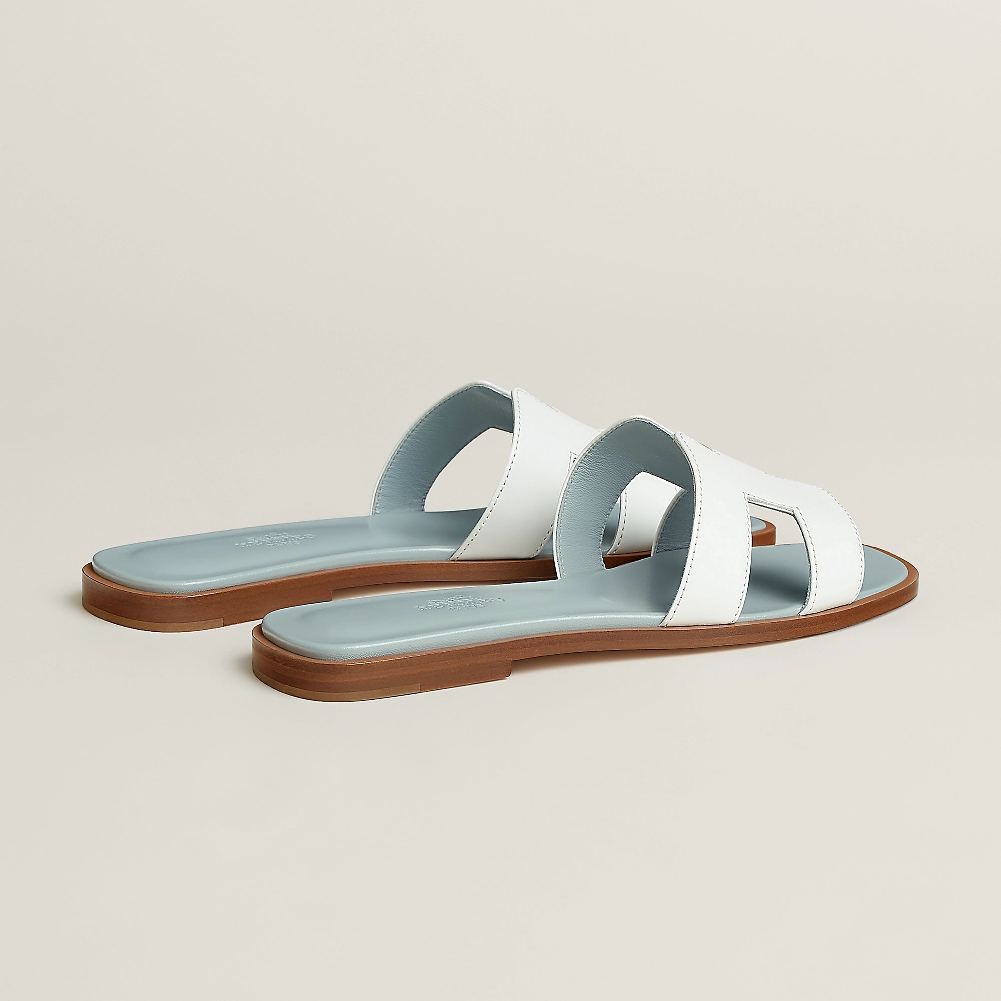 Sandales Oran Blanc : bleu glacier