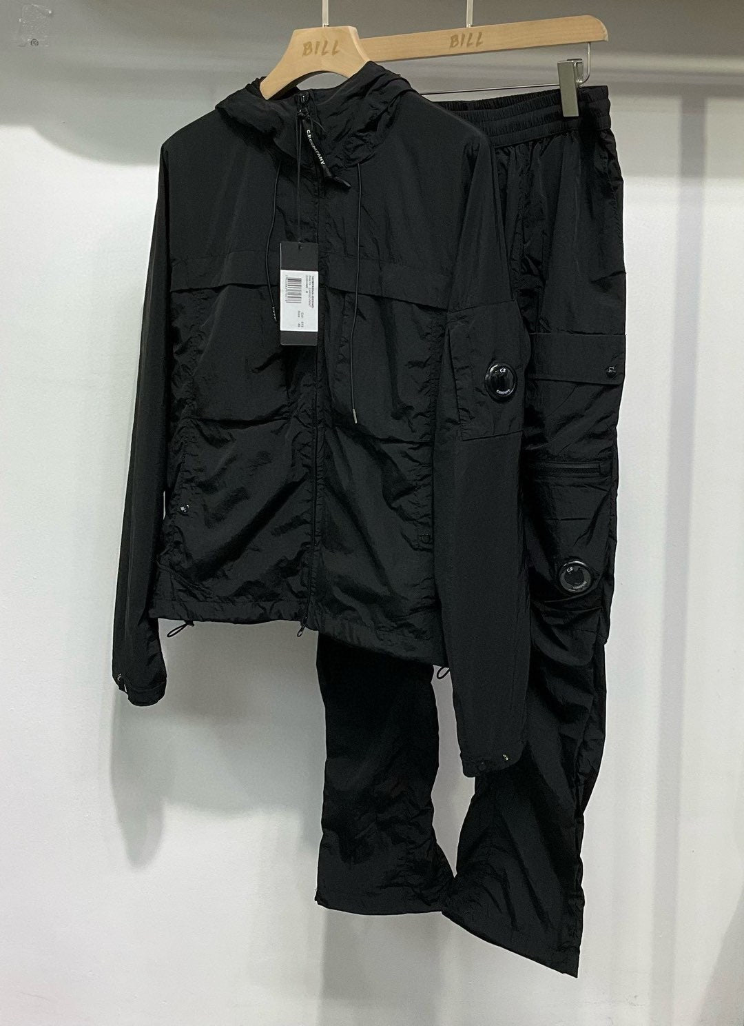 Survêtement capuche nylon CP S25 - Noir