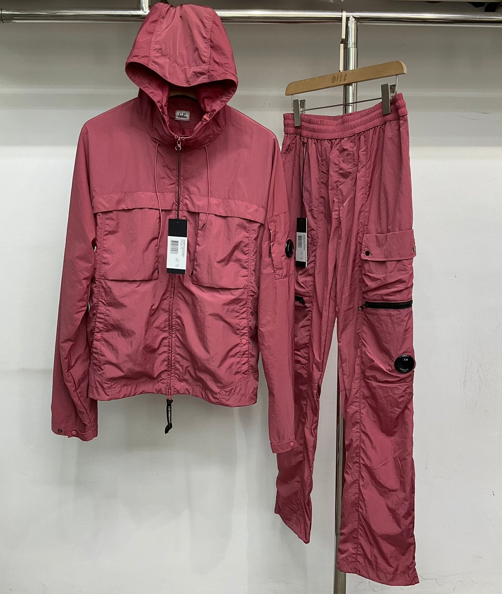 Survêtement capuche nylon CP S25 - Gris