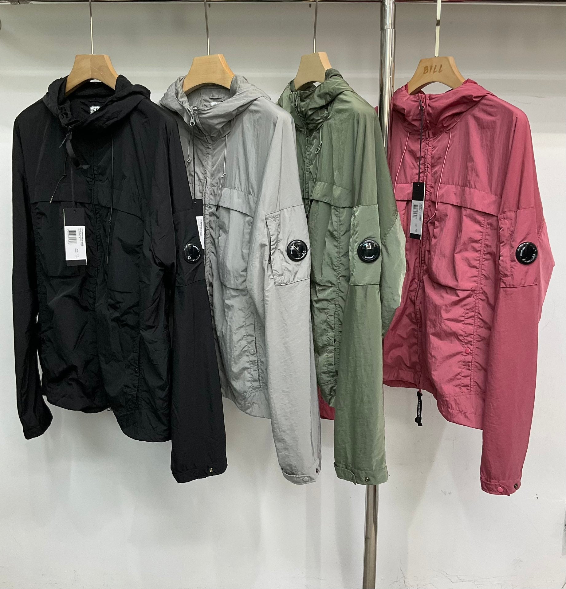 Veste nylon capuche CP S25 - Rouge